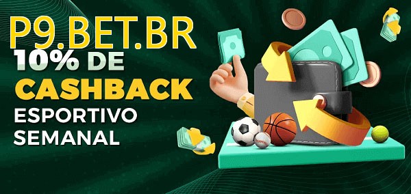 10% de bônus de cashback na P9.BET.BR