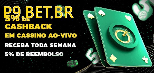 Promoções do cassino ao Vivo P9.BET.BR